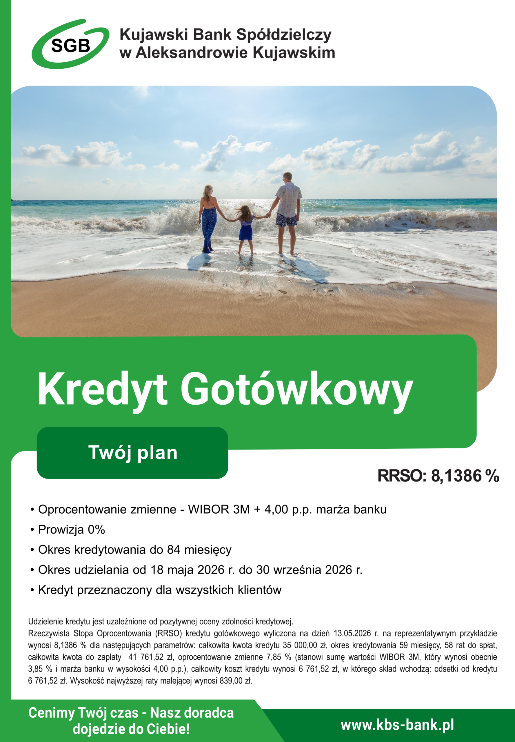 plakat, kredyt gotówkowy